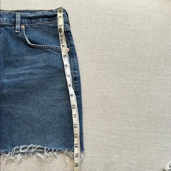 Citizens Of Humanity Beatnik Blue Denim Mini Skirt size 30 - Picture 7 of 9